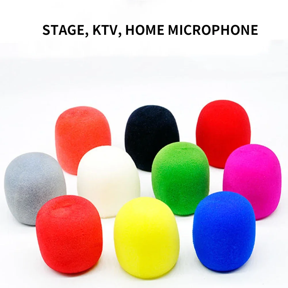 50/30/10PC Mic Foam Microphone Sponge Covers Professional Studio Windscreen Shield Handheld Microphone DJ Windproof Mic Sleeve