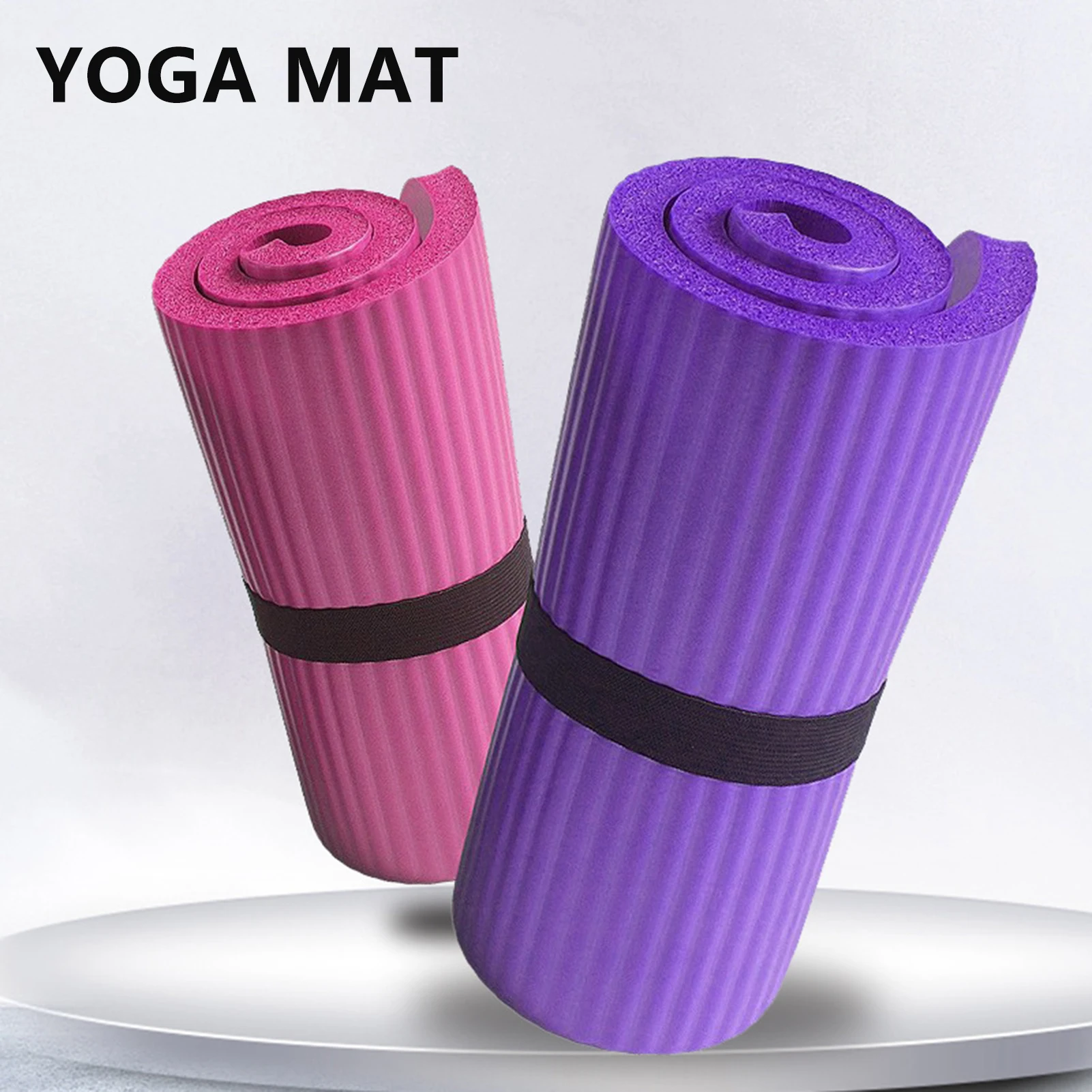 Mini-Premium-Yogamatte, Stoßdämpfung, weiche Pilates-Übungsmatte für Zuhause, Yoga, Pilates, Dehnung, 60 x 25 x 1,5 cm