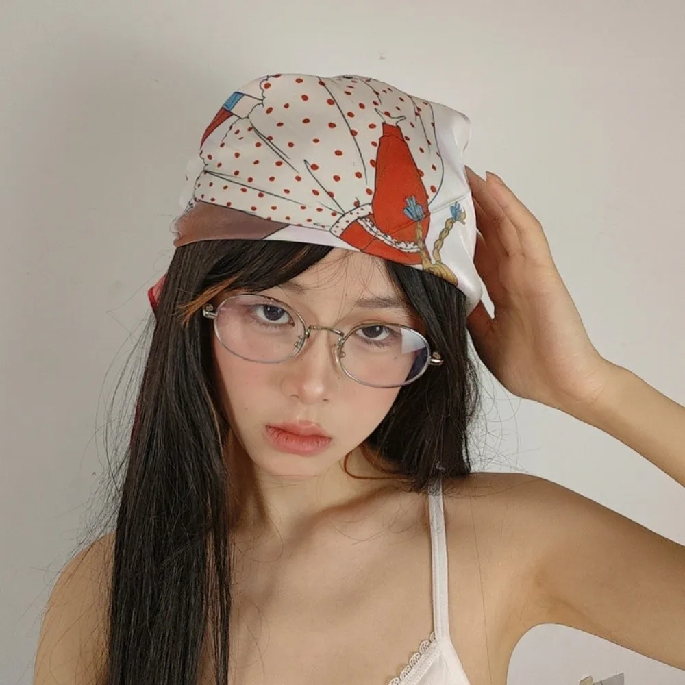 

Легкий дышащий шарф с цветочным принтом, пятнистый платок-бандана для собак и кошек, атласная ткань, мягкий шелковый атласный тюрбан, галстук