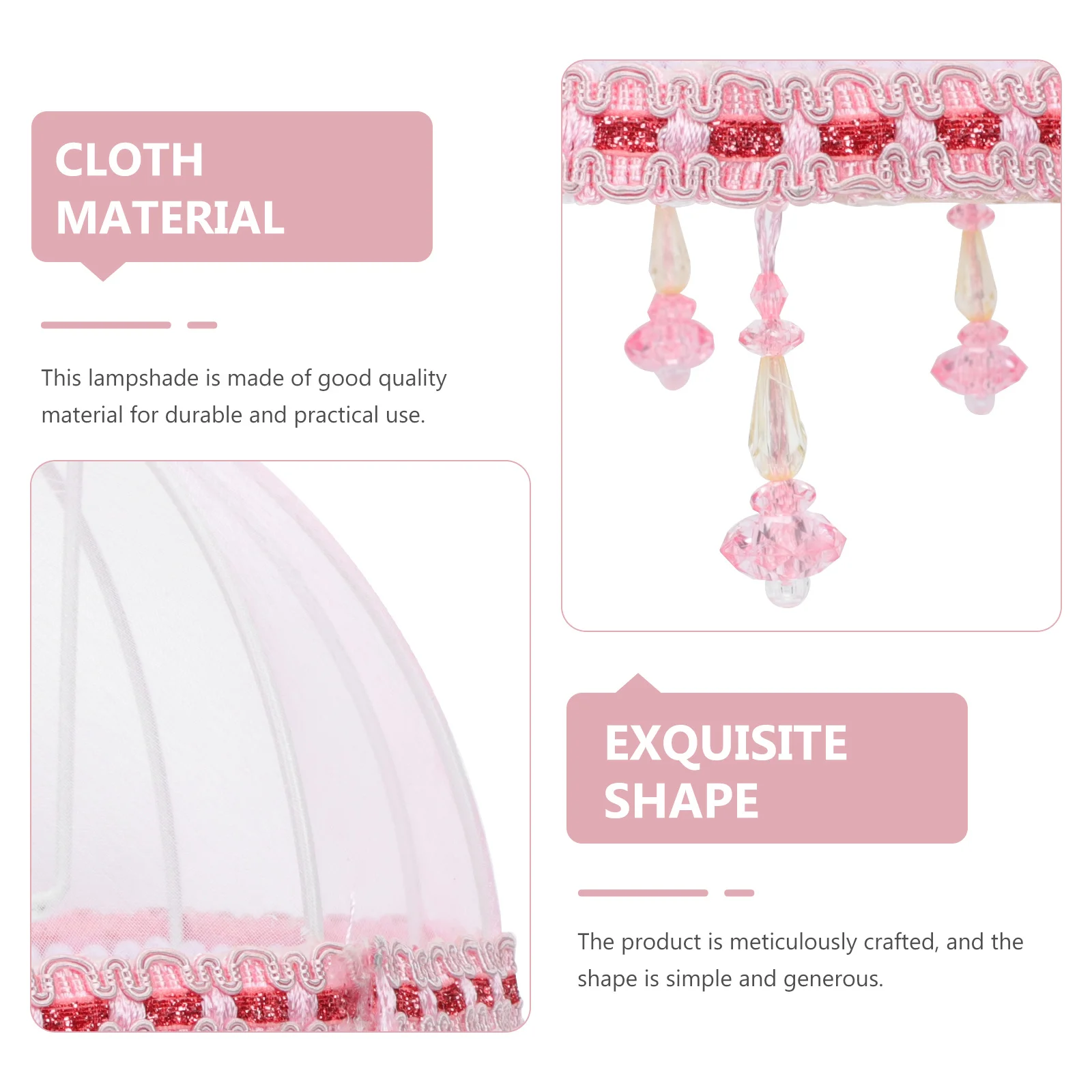 

Creative Cloth Art Lampshade Premium Material Durable Romantic Atmosphere No Dazzling Bedroom Living Room Decoration