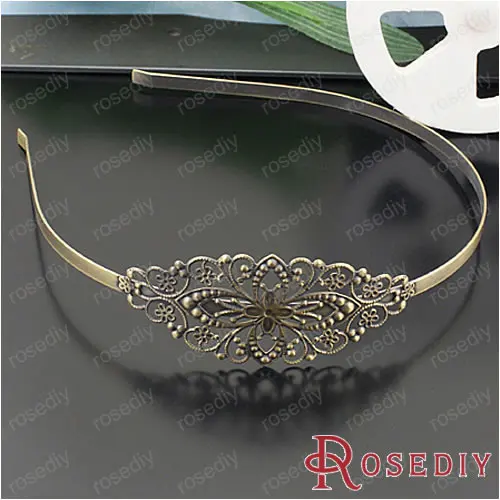 Wholesale Width 4.8-5mm Brushed Bronze Iron Hairbands Hair Hoop Diy Jewelry Findings Accessories 1 piece(JM4957)