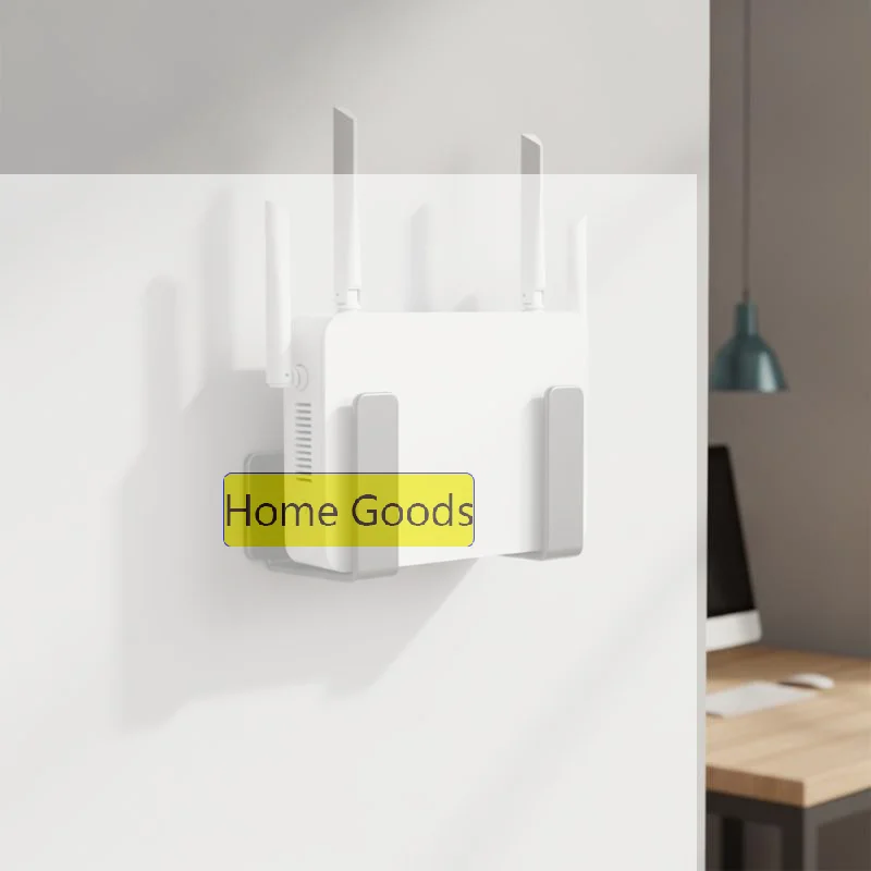 No-Drill Wall Mount Router Storage Box | TV Network Fiber Set Topbox Holder | Multi-Functional Media Device Shelf For TV