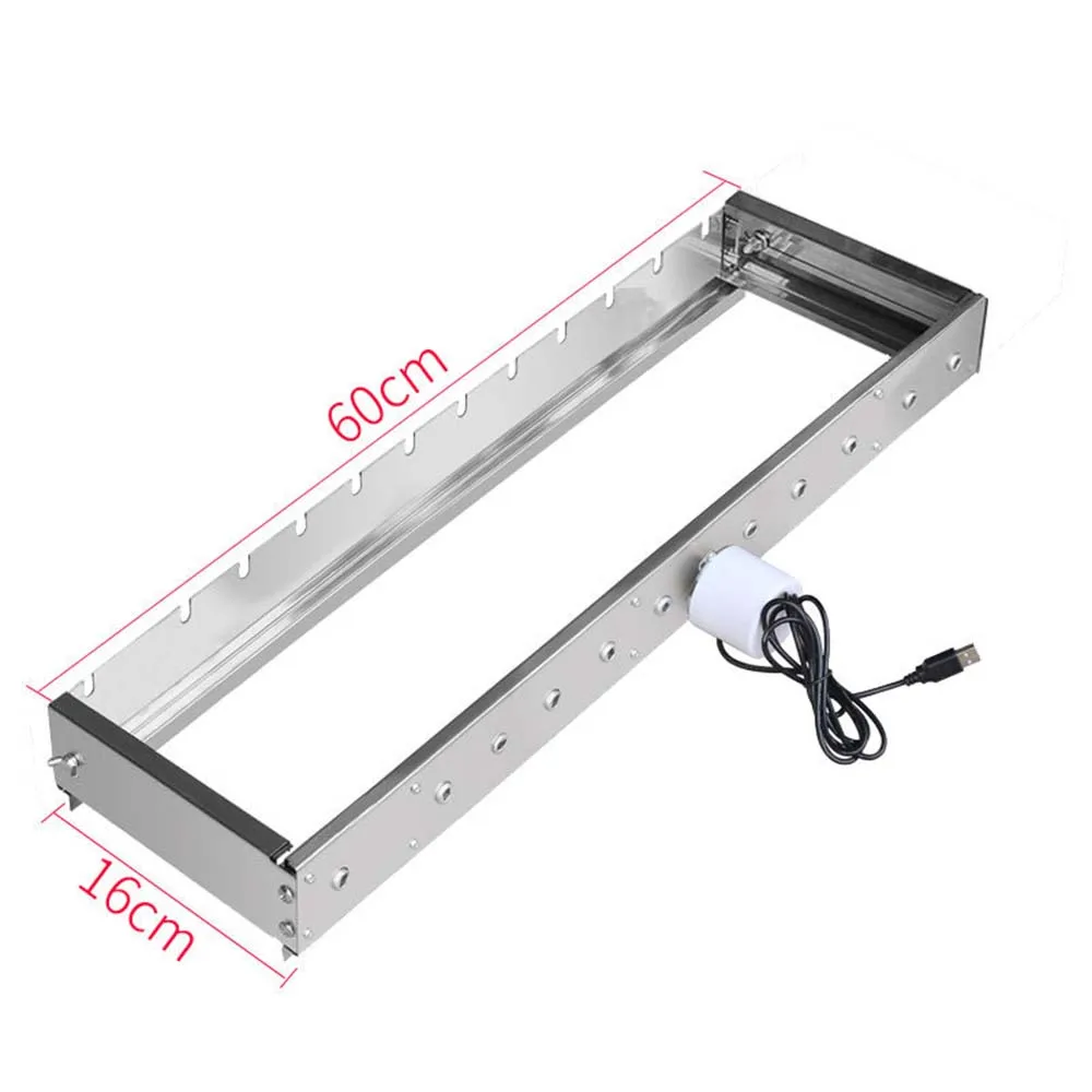 Width‑Adjustable Stainless Steel Commercial Rotating Grill Machine Automatic Skewer Hot‑Dog Roller Cooker for Catering view 6