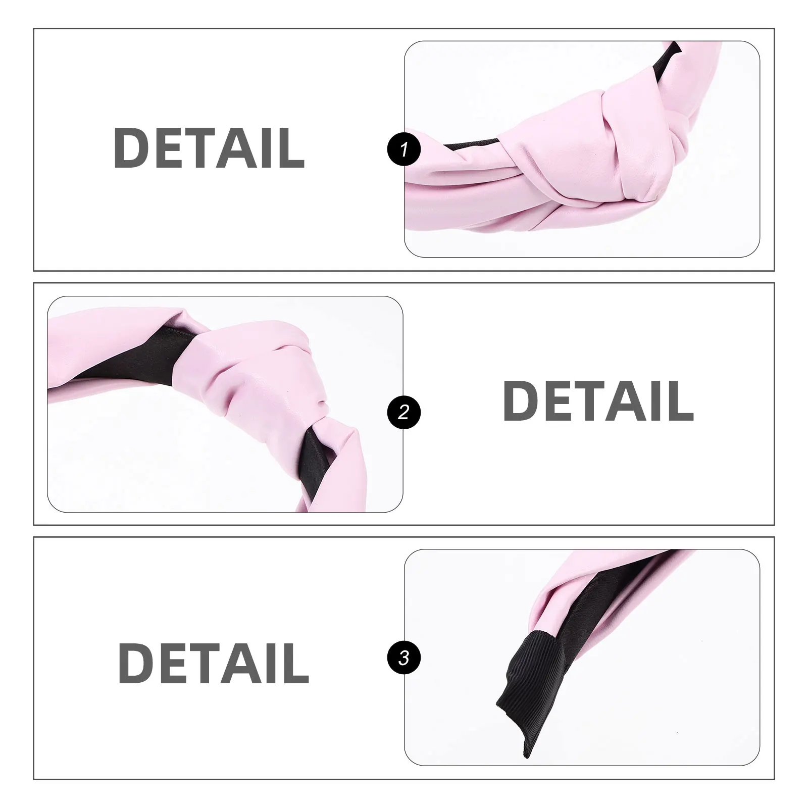 

Hair B PU Knotted Headb Anti slip Wide Chic Girl Pressure Hoop Decorative Daily Banquet Party Accessories