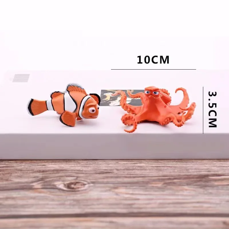 6 Stück DSN Findet Nemo Dory Clownfisch PVC Actionfiguren Spielzeug Modell Figuren Sammlerstücke Ornament Puppen Geburtstagsgeschenke – Detail 6