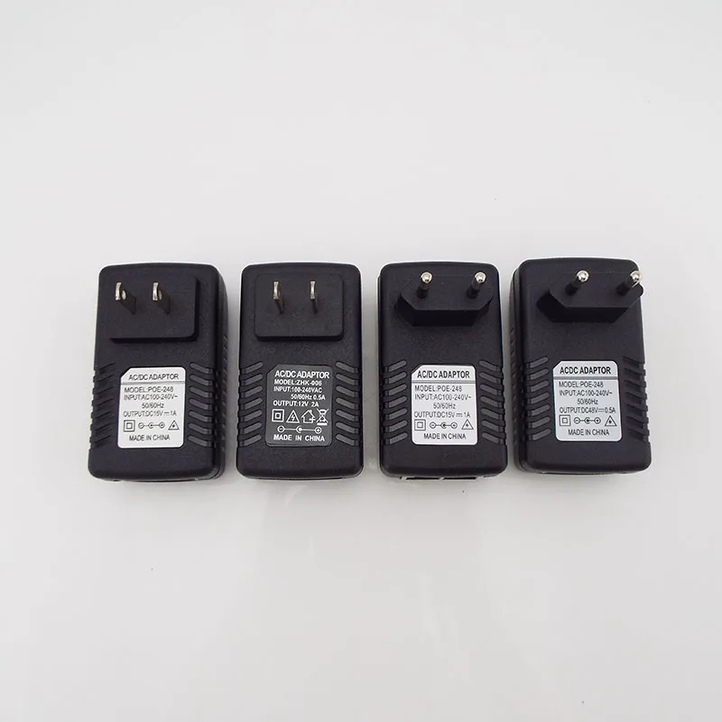 

POE Injector Ethernet DC12V 48V 15V 1A 12V 2A 24V 1A 24W CCTV Power Supply Adapter Switch for IP camera POE EU Wireless Bridge