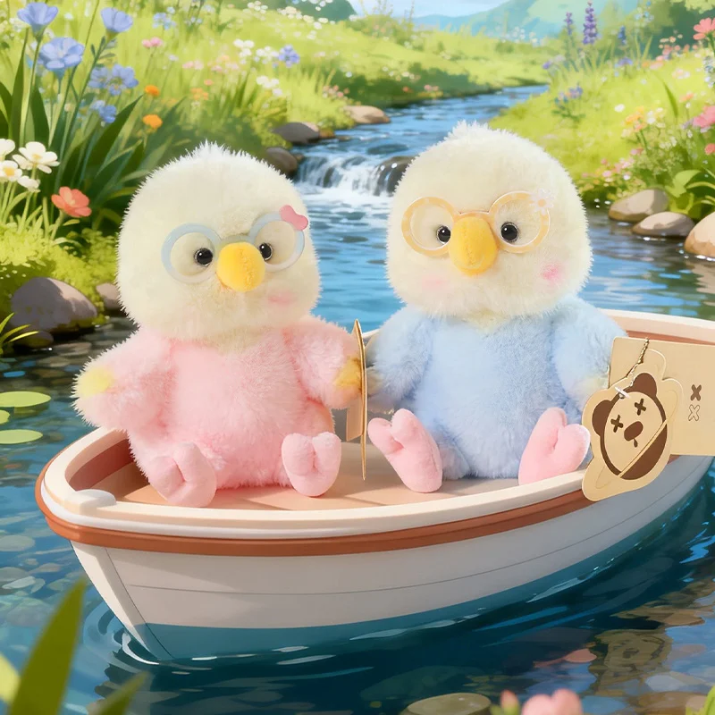 15cm Soft Lifelike Bird Parrot Animal Toy Cute Glasses Parrot Plush Toy Pink,Green,Blue,Yellow Bird Plush Doll Room Decor