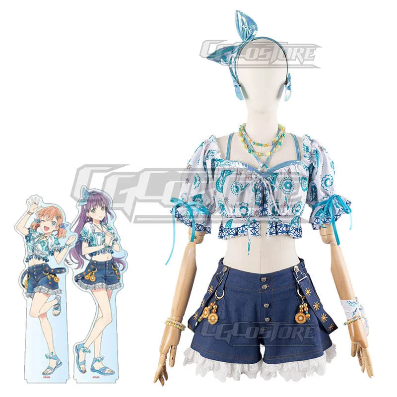 Love Live! Hinoshita Kaho Otomune Kozue Cosplay Costume  Anime  Dresses Christmas Halloween Freeshipping CG1660WL