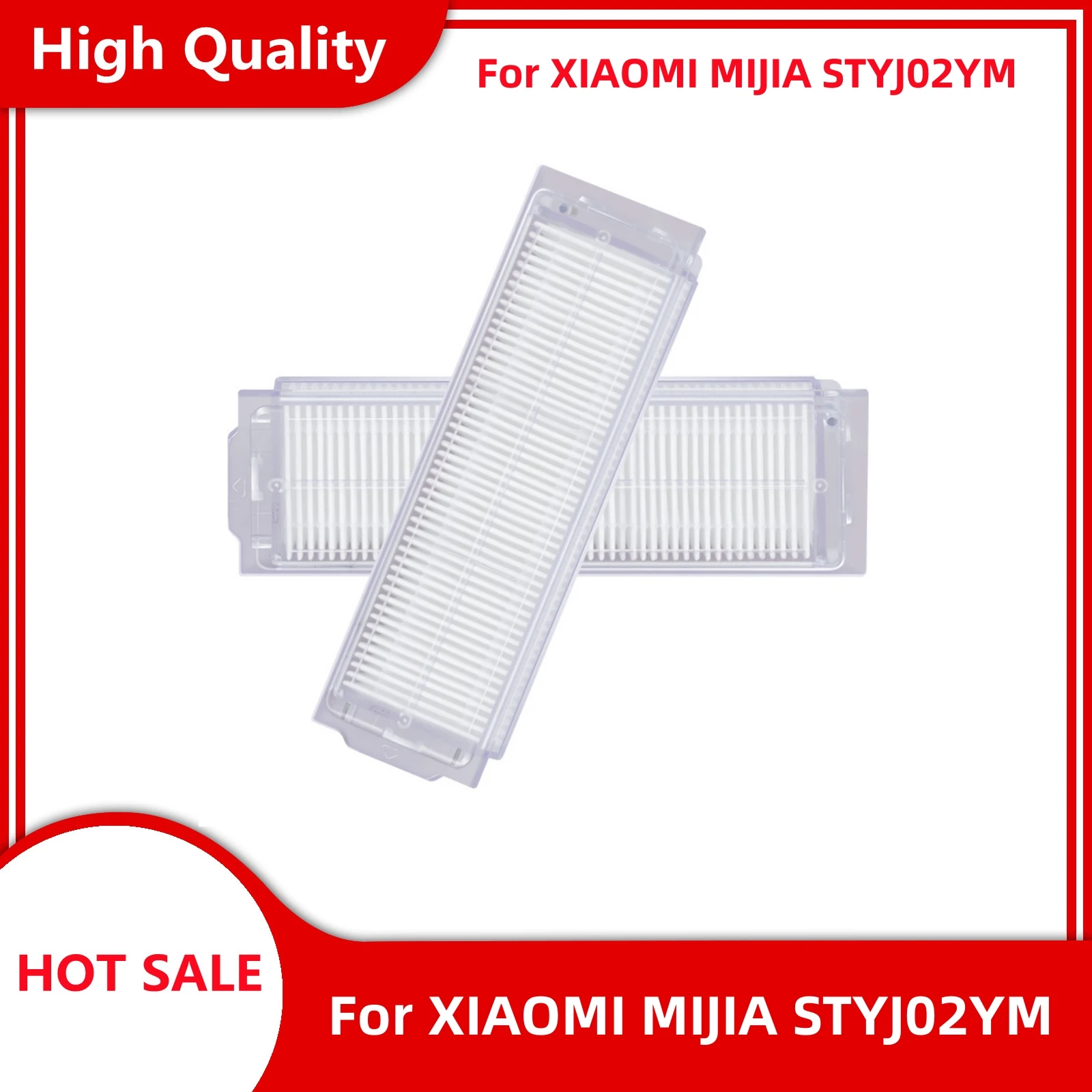 2PcsWashabale Hepa Filter สำหรับ XIAOMI MIJIA STYJ02YM / Cecotec Conga 3490 Viomi V2 PRO V3 SE MI เครื่องดูดฝุ่นหุ่นยนต์-Mop Pro เครื่องดูดฝุ่นหุ่นยนต์