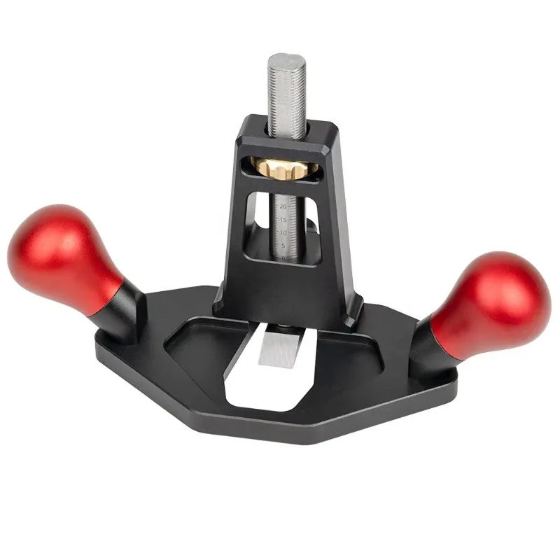 ハンドチゼル 切削深さ調整可能 アルミ合金製 ハンドウッドプレーナー ルータープレーン プロの木工用