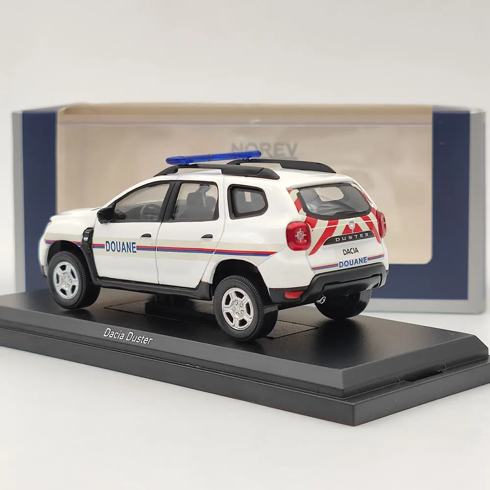 Коллекция 1/43 года, литой модели автомобилей Norev для Dacia Duster, таможня, полиция 2019, рождественский подарок, Ограниченная Коллекция, белый