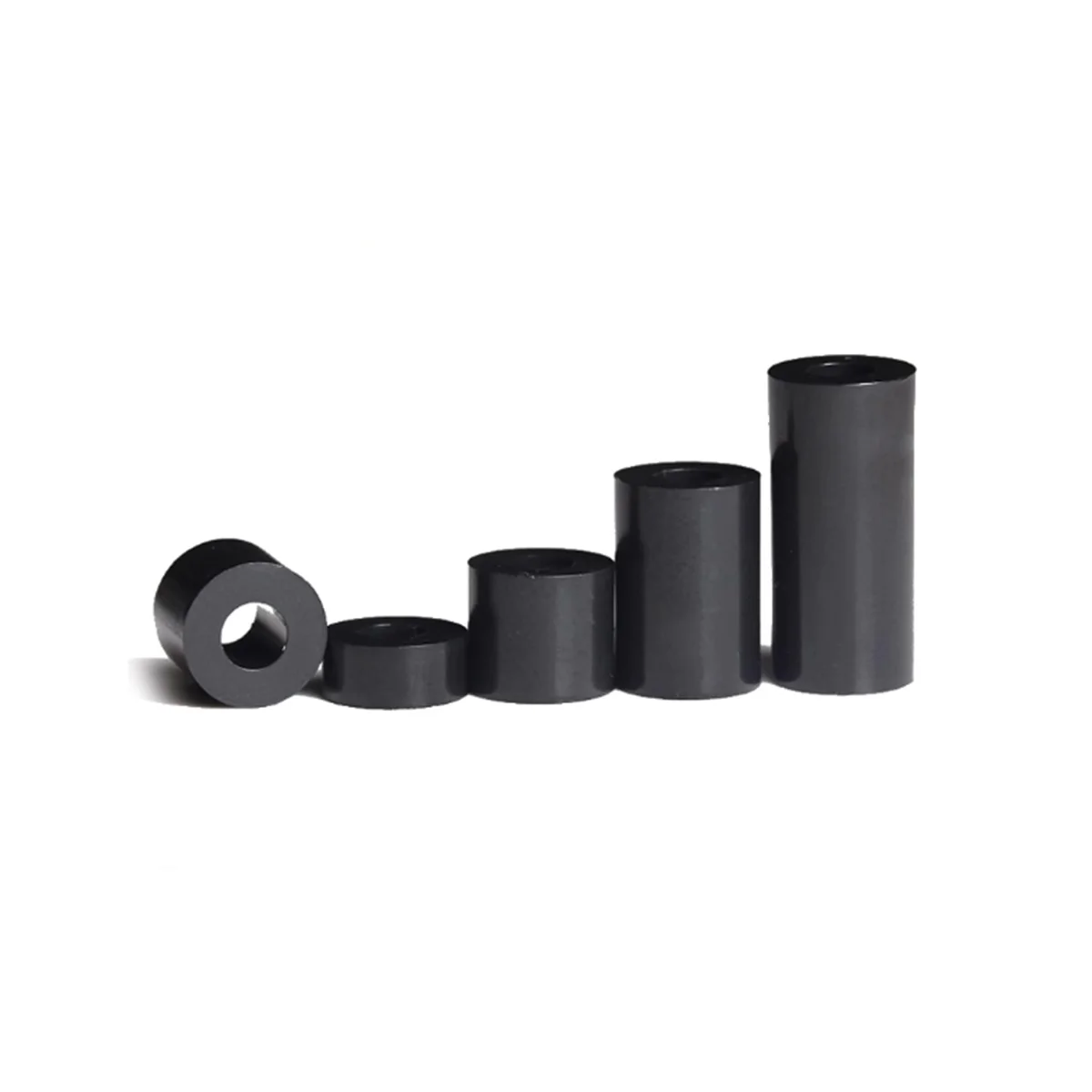 

M3.2M4.2M5.2 Black Nylon Straight Column Plastic Insulated Screw Sleeve Shaft Sleeve Thickened Pad Isolation Lamp Column