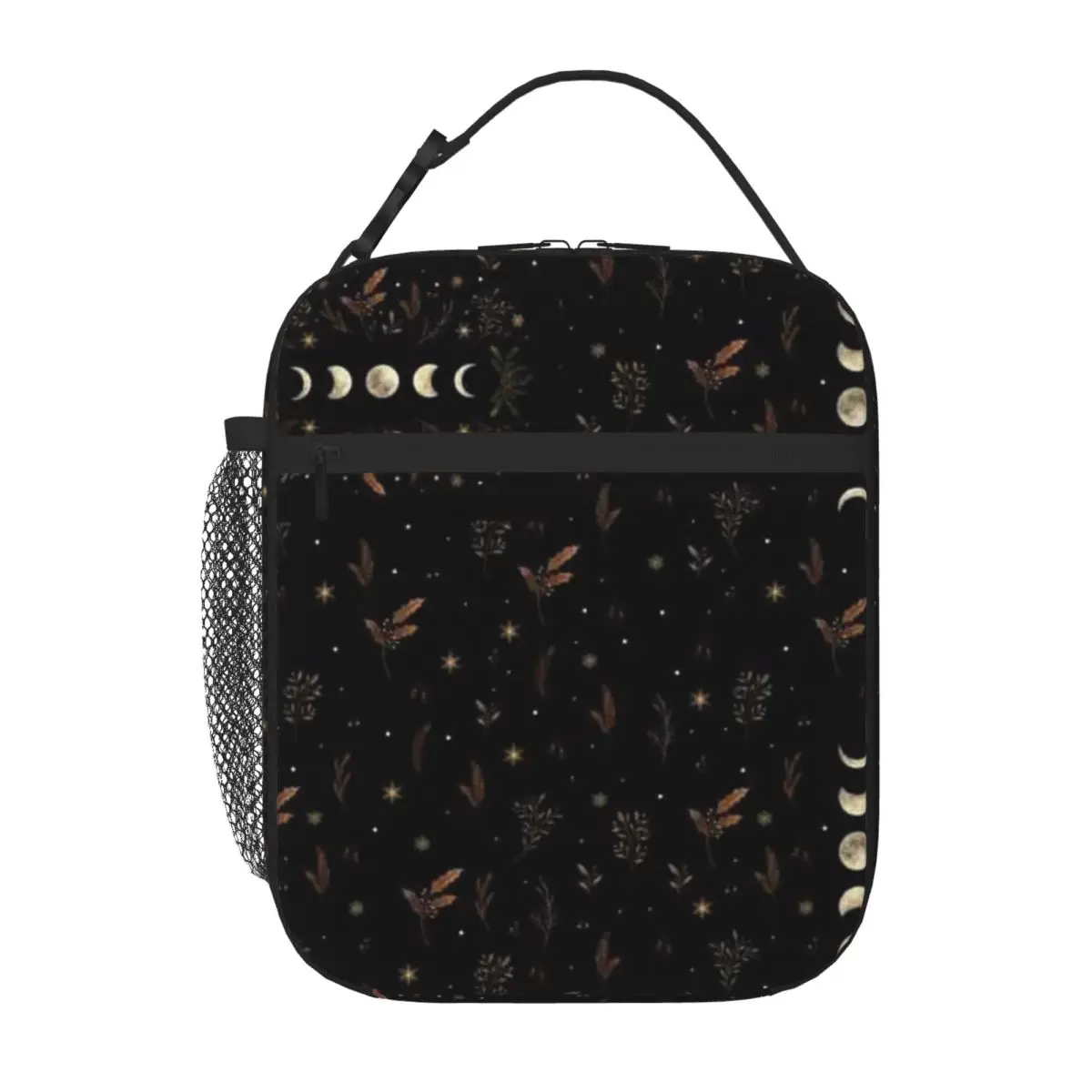 Bestselling Moonlit Garden-Winter Brown Fruit Print Food Tote Bag Day Excursion Kids Lunch Bag