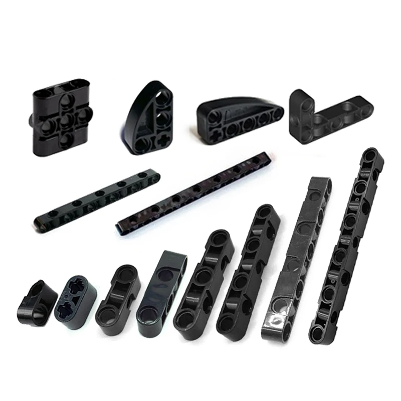 NEW Technical Beams Thick/Thin Bricks Parts with Alternating Holes MOC 2391 73507  71710 71708  80286 32250 Building Blocks Toys