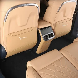 For DONGFENG Voyah Free 2th 2024 2025 Car Rear backrest seat anti kick pad leather protective pad car interior modification