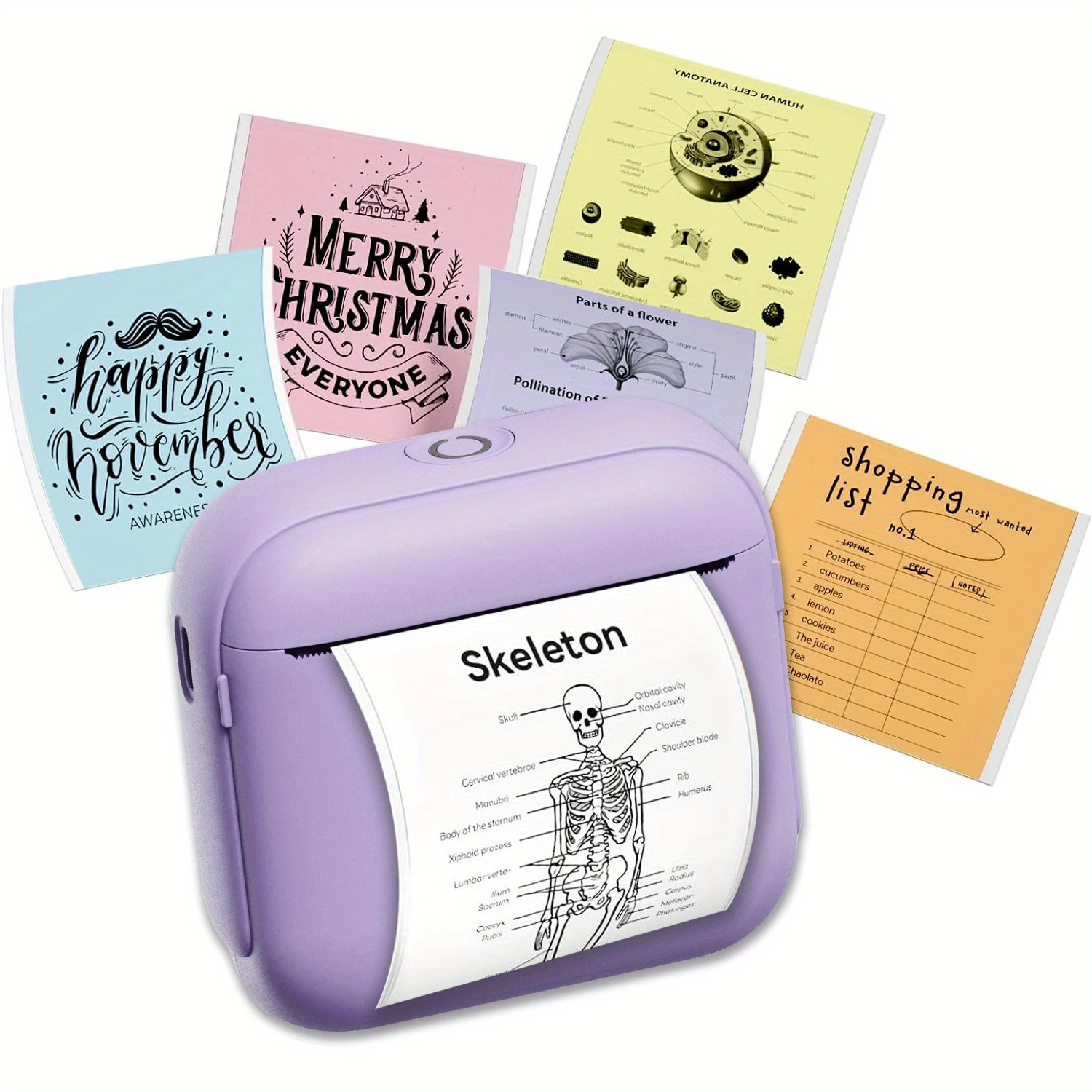 

Мини-фотопринтер, наклейка для заметок, принтер для этикеток, Bluetooth, портативный беспроводной принтер, маркер для офиса/дома/журнала/записей/нотаток