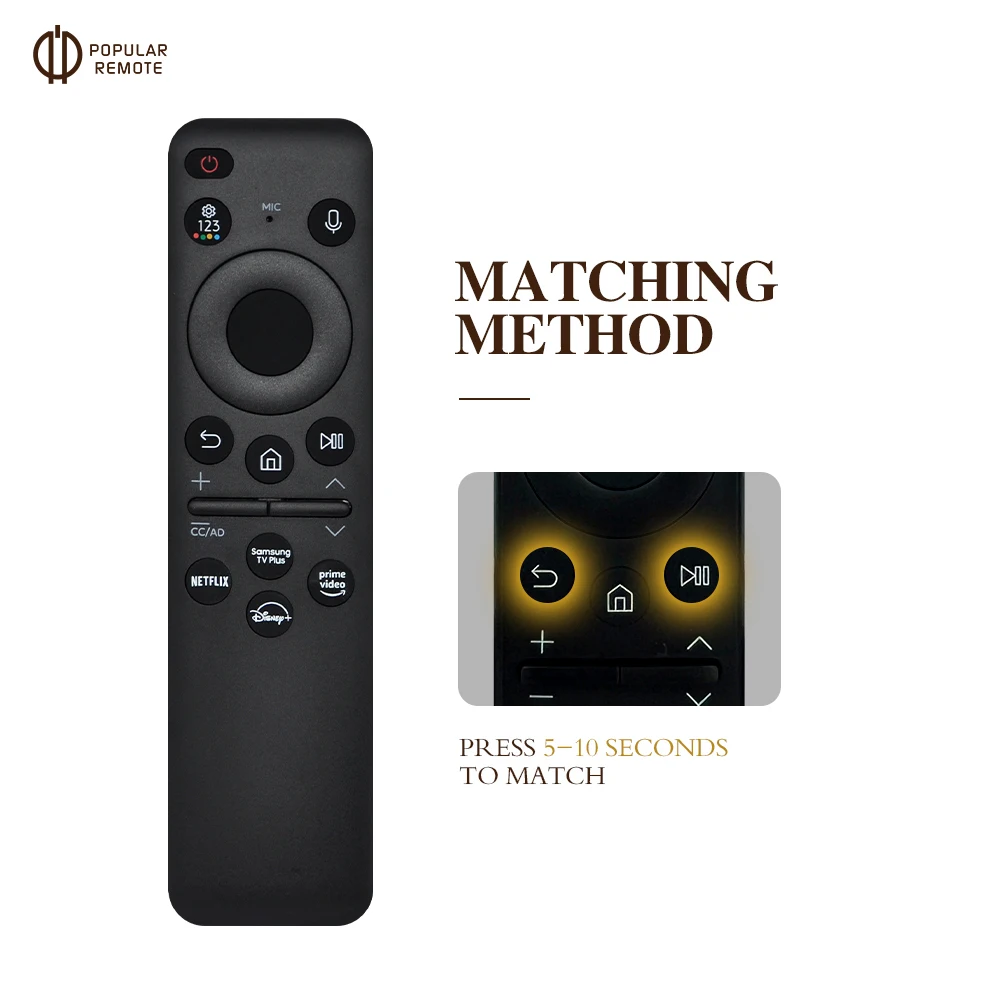 New BN59-01432A TM2360E Solar Cell Voice Remote For Samsung TV QN85C CU8000