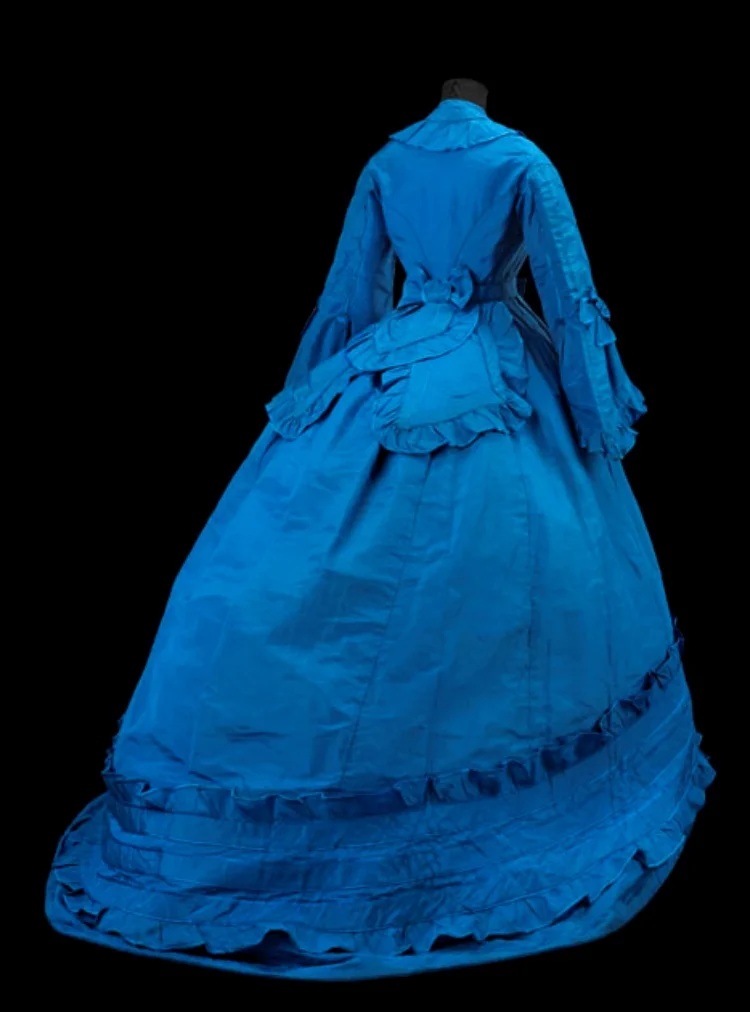 19th Century Scotland Day Dress Historical Victorian Civil War Southern Belle Costume Halloween Christmas Evening Gown