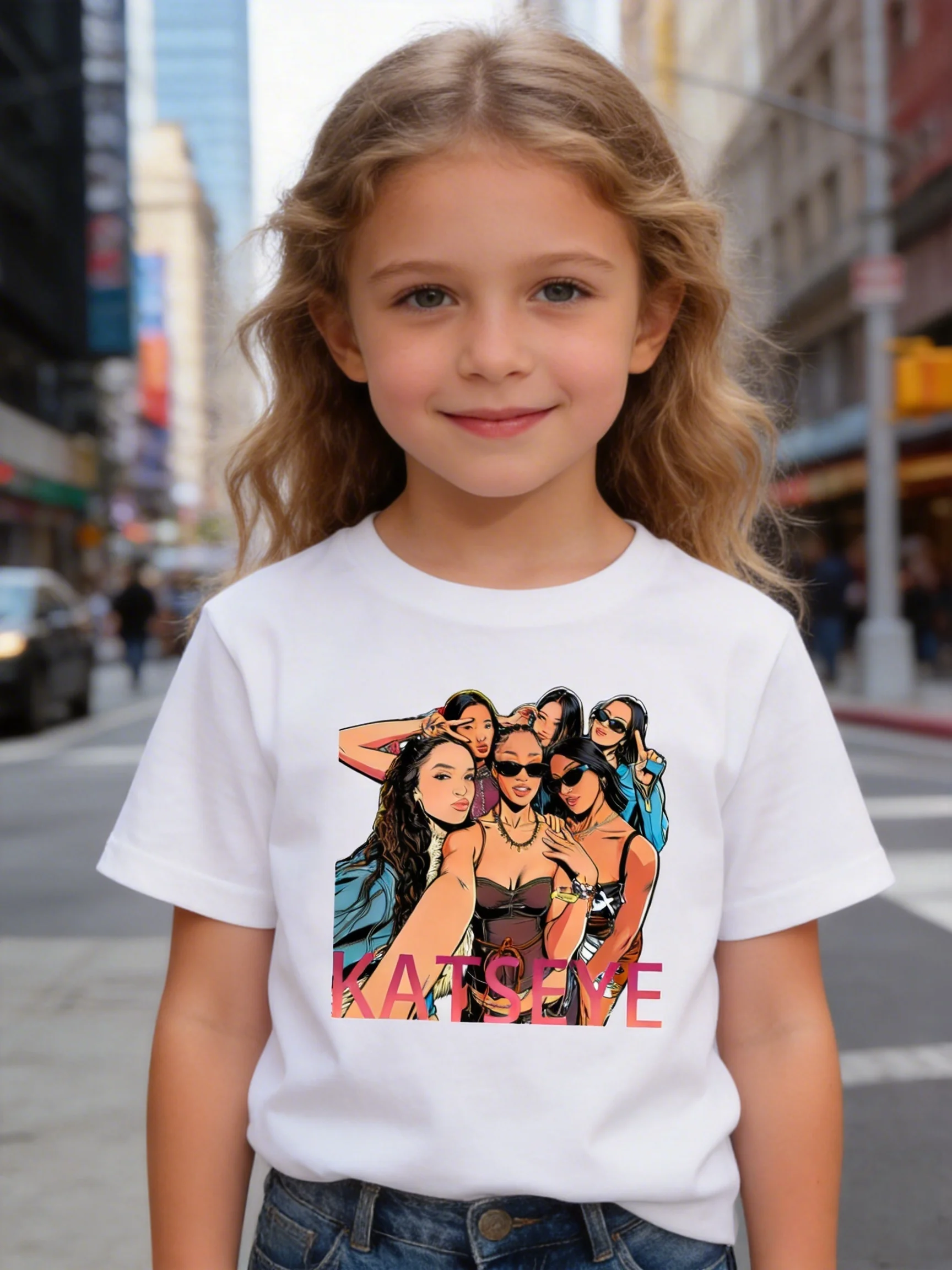 

Футболка с круглым вырезом и забавным креативным рисунком, универсальный подарок, подходящий для всех сезонов, идеальный выбор для любителей аниме.