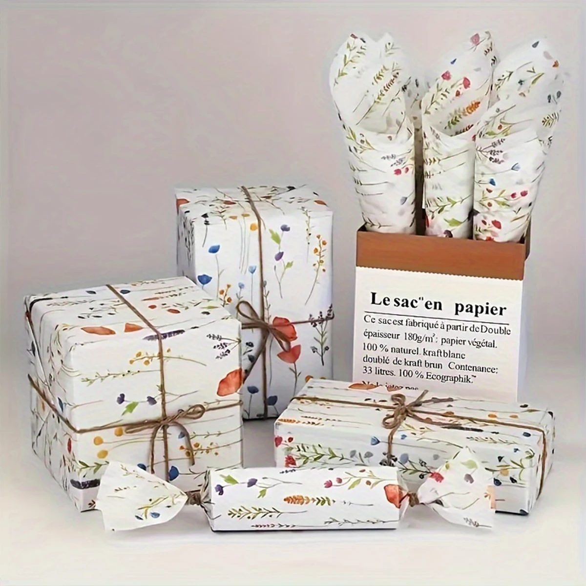 10/20 ورقة مناديل تغليف اللافندر الزهري بألوان متنوعة، لعيد الميلاد والحفلات وديكور الزفاف، حشوة حقيبة الهدايا