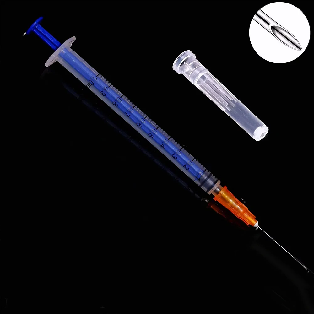 1ml Syringe 20/70/100 Pack Individually Packaged Precision Dispensing Tool Glue Oil Adhesive Bonding Agent DIY Repair
