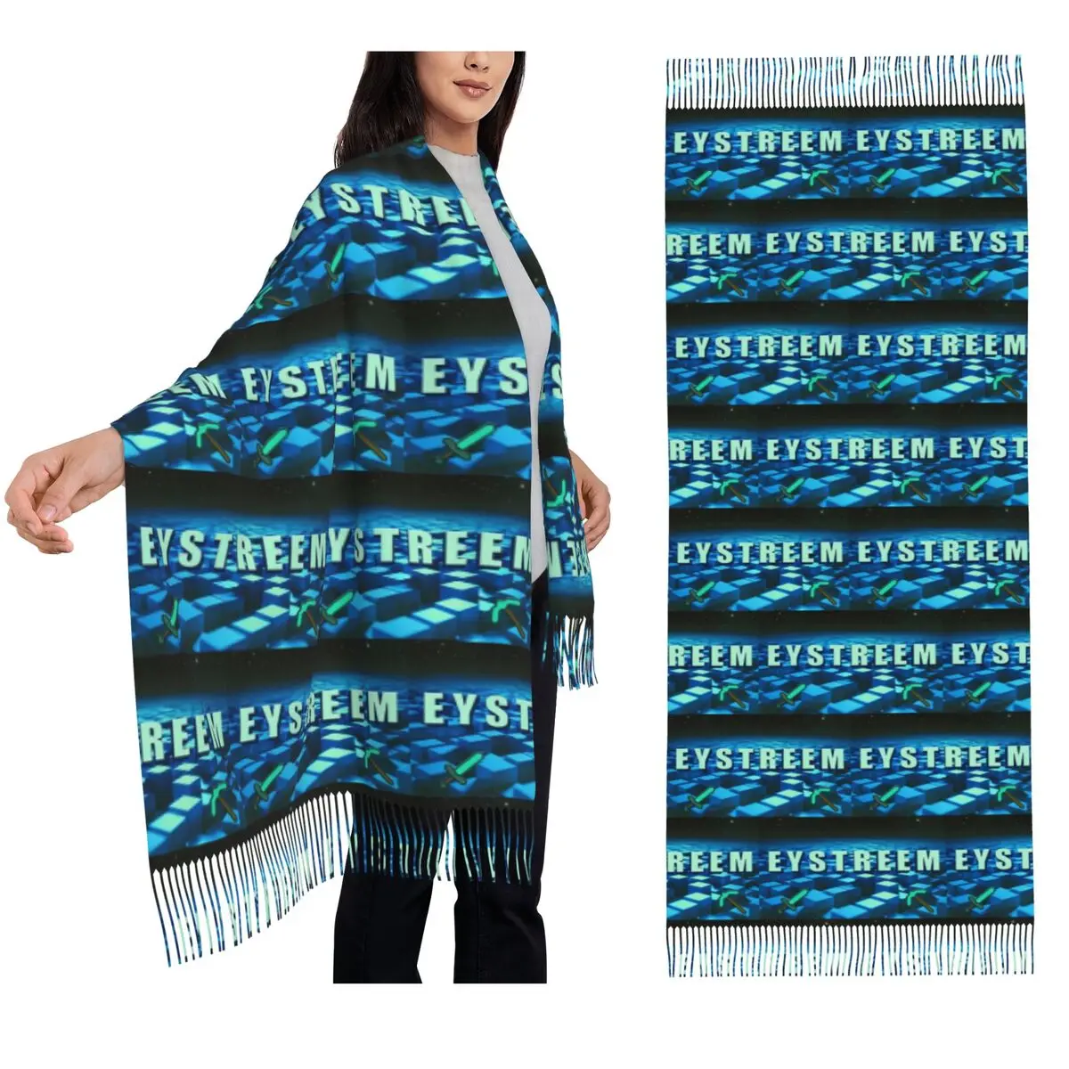 

Funny EYstreem Scarf Tassel Scarves Women Soft Warm Shawls and Wraps Long Fall Winter Shawl Wrap