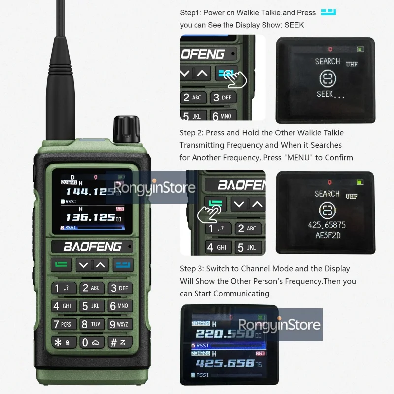 1/2 упаковки BAOFENG UV-17H GPS многодиапазонная портативная любительская радиостанция с 99 каналами NOAA DTMF литий-ионная батарея рация двусторонняя радиостанция