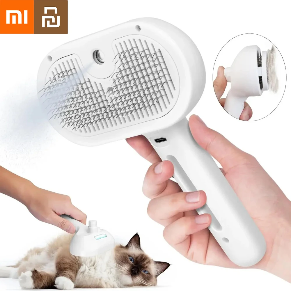 Xiaomi Расческа для домашних животных «три в одном» Спрей для домашних животных Расческа для красоты Паровая плавающая расческа для удаления волос Чистка Паровая щетка Моделирование аксессуаров для собак и кошек