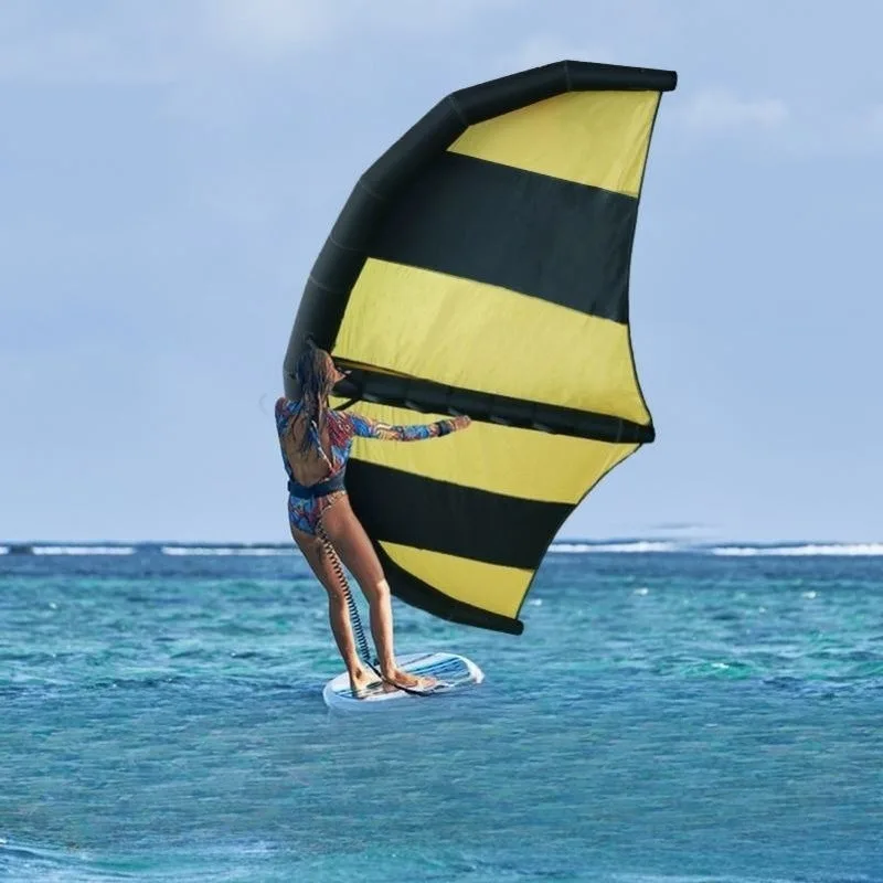 Inflatable Powerless Board Kite Outdoor Gliding Land Handheld Sail Gliding Wing