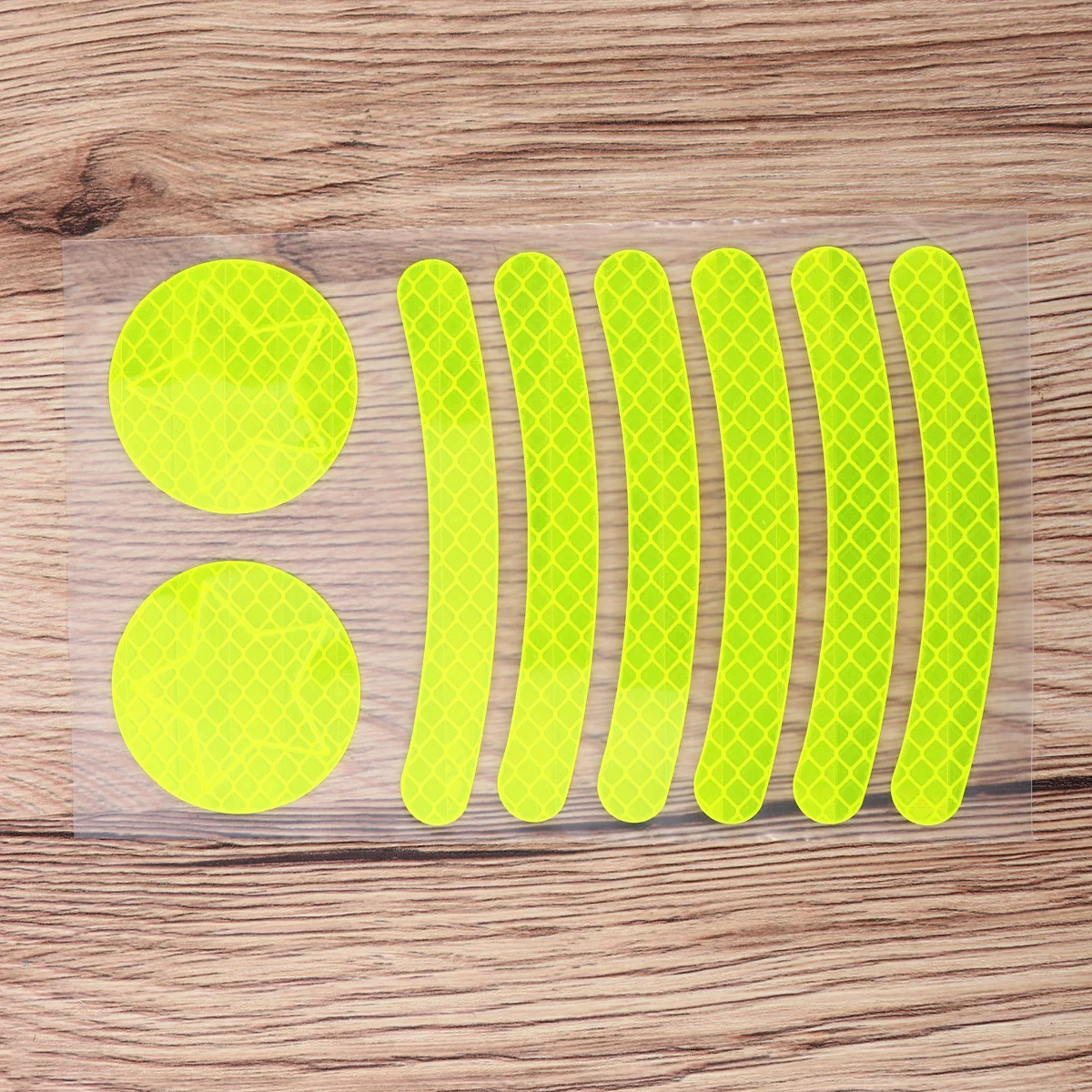 

DIY Patterns Kids Bike Reflective Tape Yellow Waterproof Luminous Stickers Safety Warning Decor Bike Reflective Tape