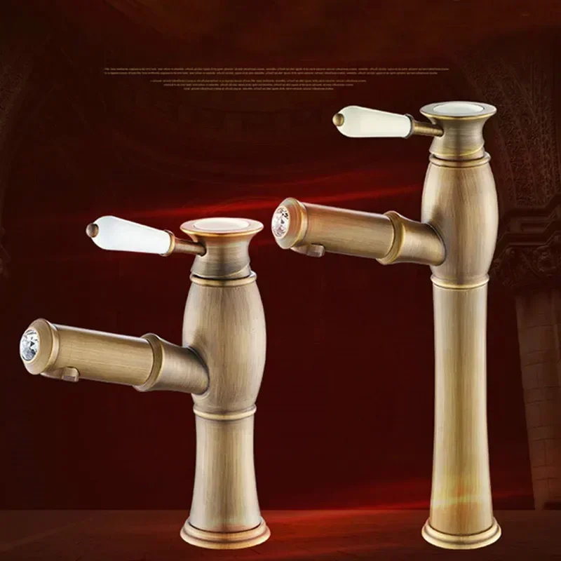Bathroom Faucet Brass Pull Out Sink Taps Ceramic Single Lever Hole Deck Mount Hot Cold Mixer Water Faucet Brass Faucet Bathroom 3