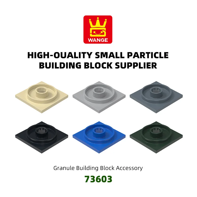 WANGE 41Pcs/Lot 73603 Meja Putar Dudukan Blok Bangunan Moc Aksesoris Warna Kompatibel dengan Brick DIY Suku Cadang Mainan Hadiah
