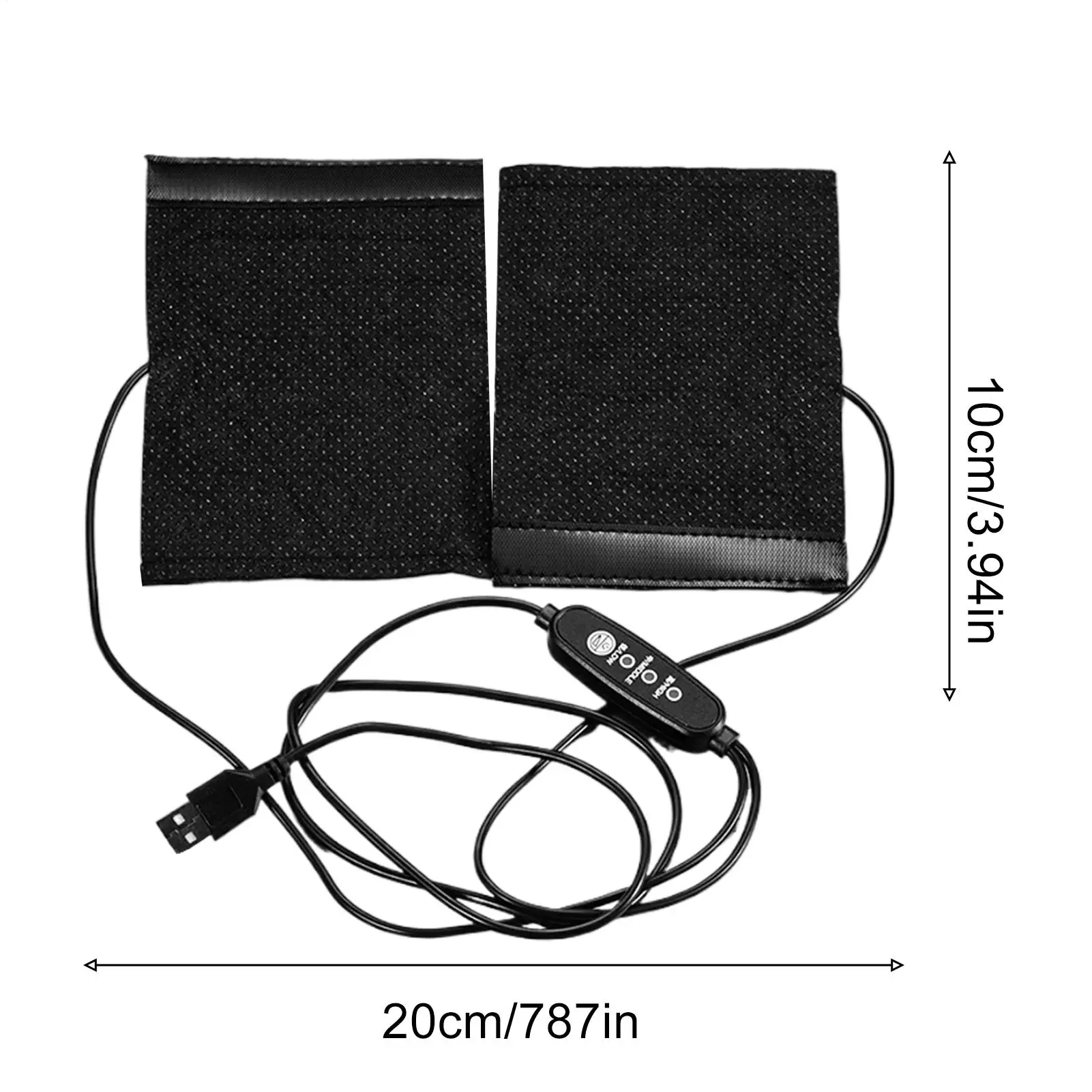 USB Powered Heating Pad Flexible & Portable Electric Warmer  Use in Car Office Bed for Back Neck Shoulder, Pain Relief & Warmth