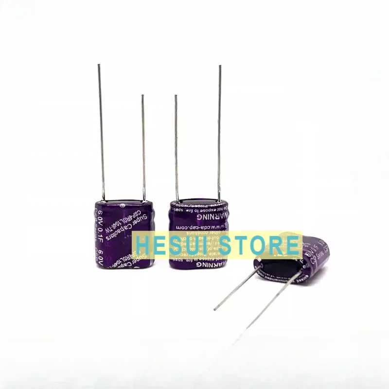1/5pcs Original 6V0.1F combined Farad capacitance 5.5V0.1F small volume 10*5*12 electrolysis CSP-6R0L104R-TW
