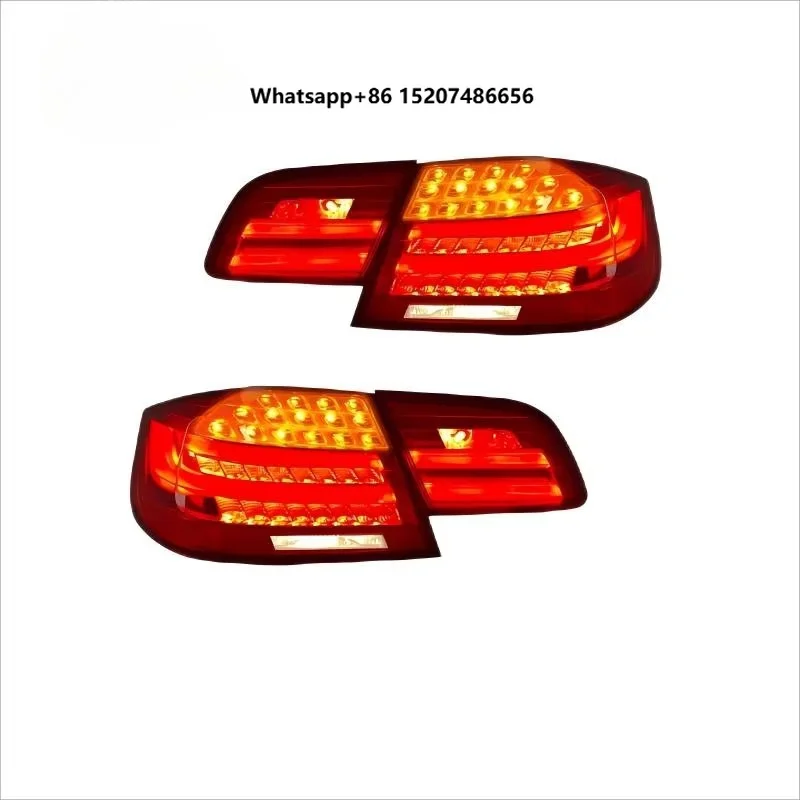 For 3 Series E92 Tail Light Assembly Modified LED Flow Turn Signal Black Red Clear Lens ABS Material 12V Volta New