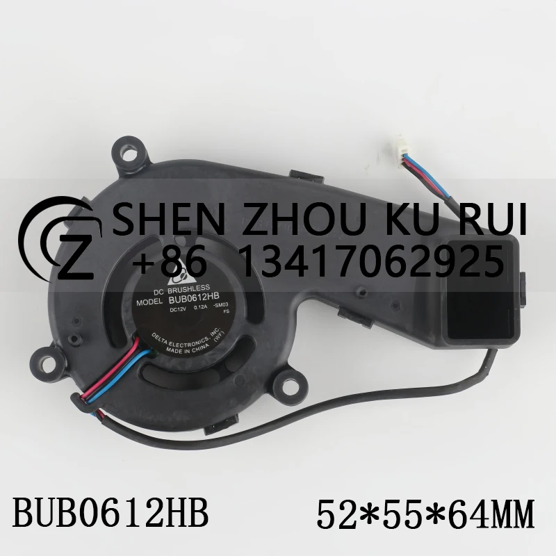 

Delta 5V 24V 48V DC 12V 0.12A AC EC 5264 52X55X64MM 6CM bulb Turbine Projector Blower Double ball bearing BUB0612HB cooling fan