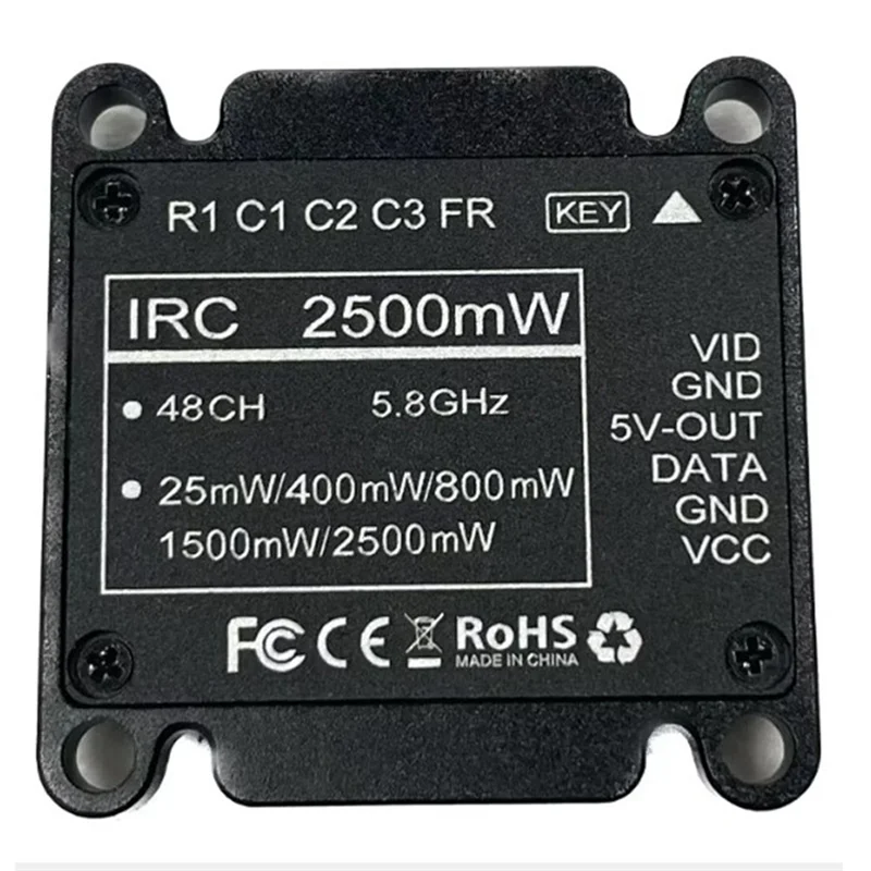 

AC57-5,8 ГГц 2,5 Вт Высокомощный 48-канальный видеопередатчик VTX для RC FPV дронов с фиксированным крылом дальнего действия DIY