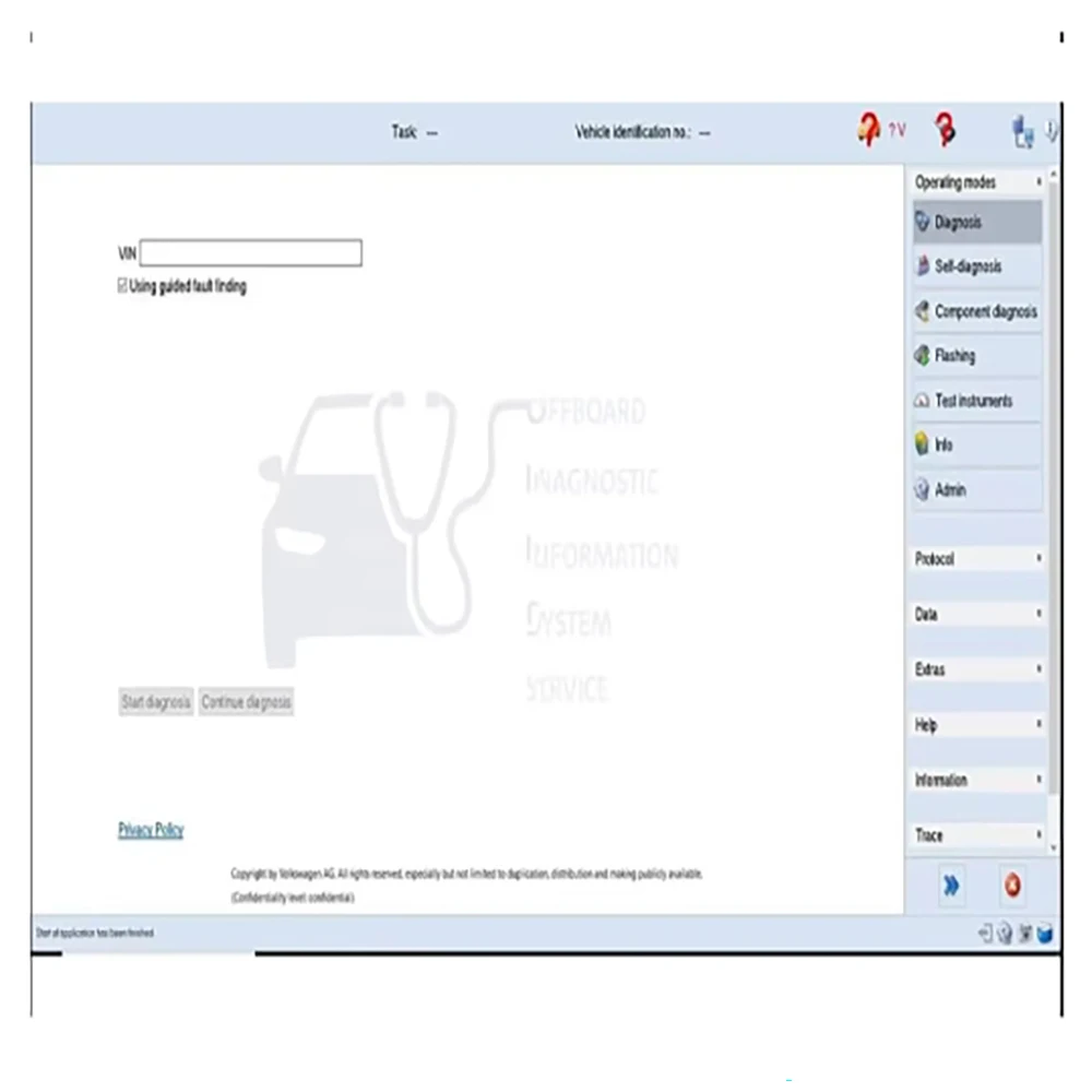 Installazione remota ODIS Service Software versione 7.2.1 per ods Engineering V12.2 per Audi per Seat per VW per Skoda