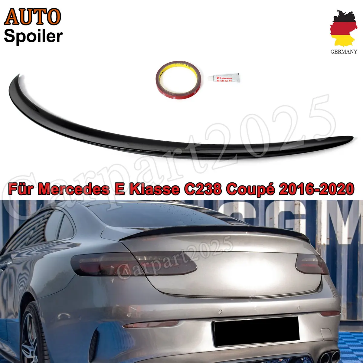 

ABS задний спойлер багажника, крыло для Mercedes Benz E Class C238 A Coupe 2016-2023