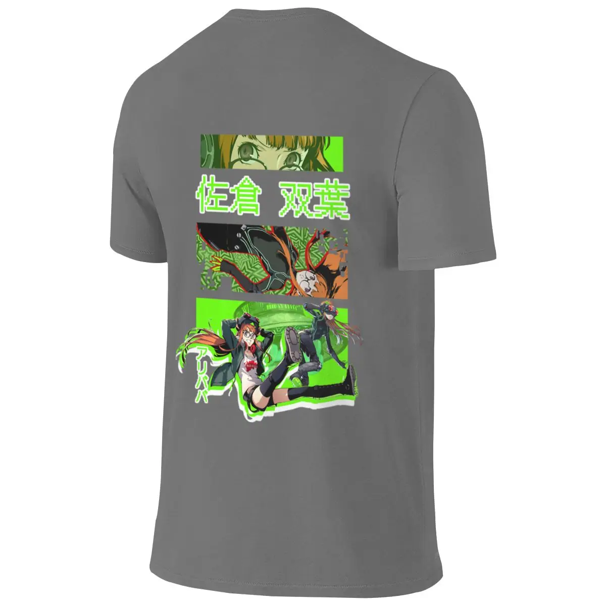 Persona 5 Futaba Sakura Graphic Standard Shoulder Reversible T-shirt Niche Street Style Clean Surface Cotton Tee