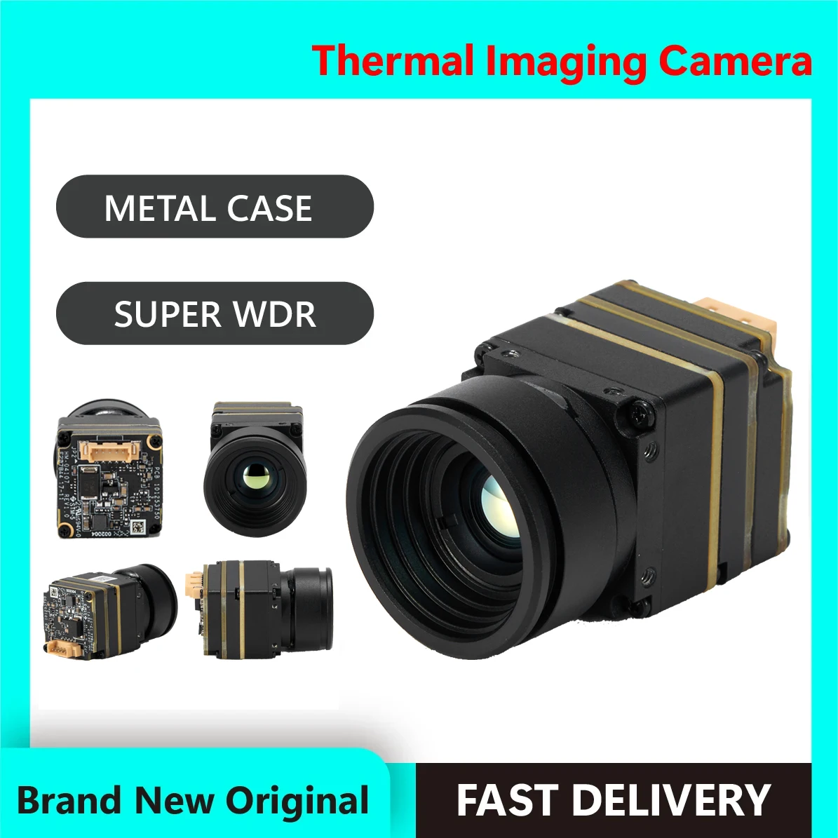 Js 640X512 384X288 256X192 9.1Mm Lens Thermische Imager Voor Fpv Drones Met Cvbs Interface Longwave Ir 12um Micro Camera Module