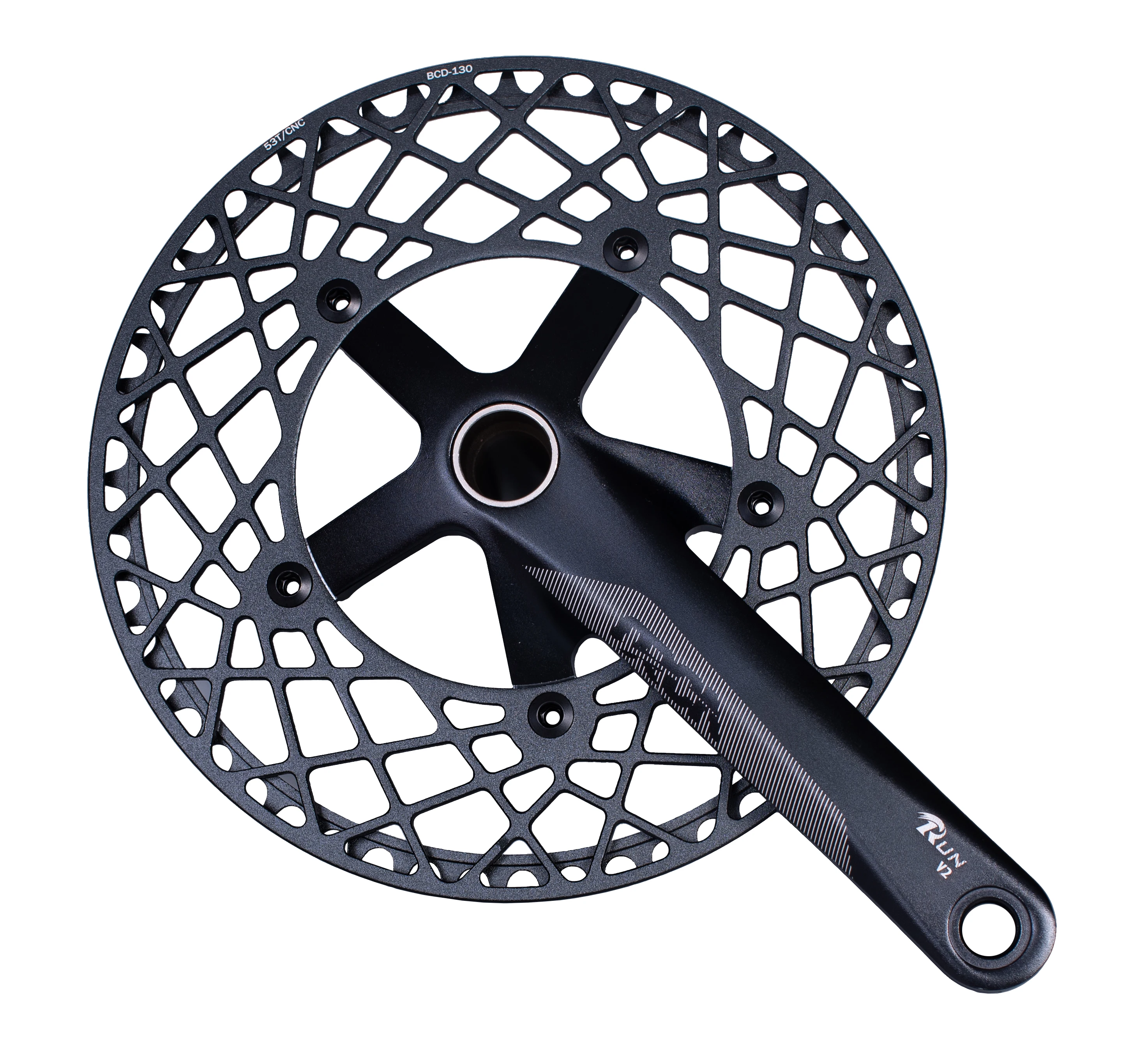 Single Speed Alloy Bicycle Crank Folding Bike Chainwheel 170mm With Bottom Bracket Hollow /square130 BCD Bike Chain Ring FoldAT