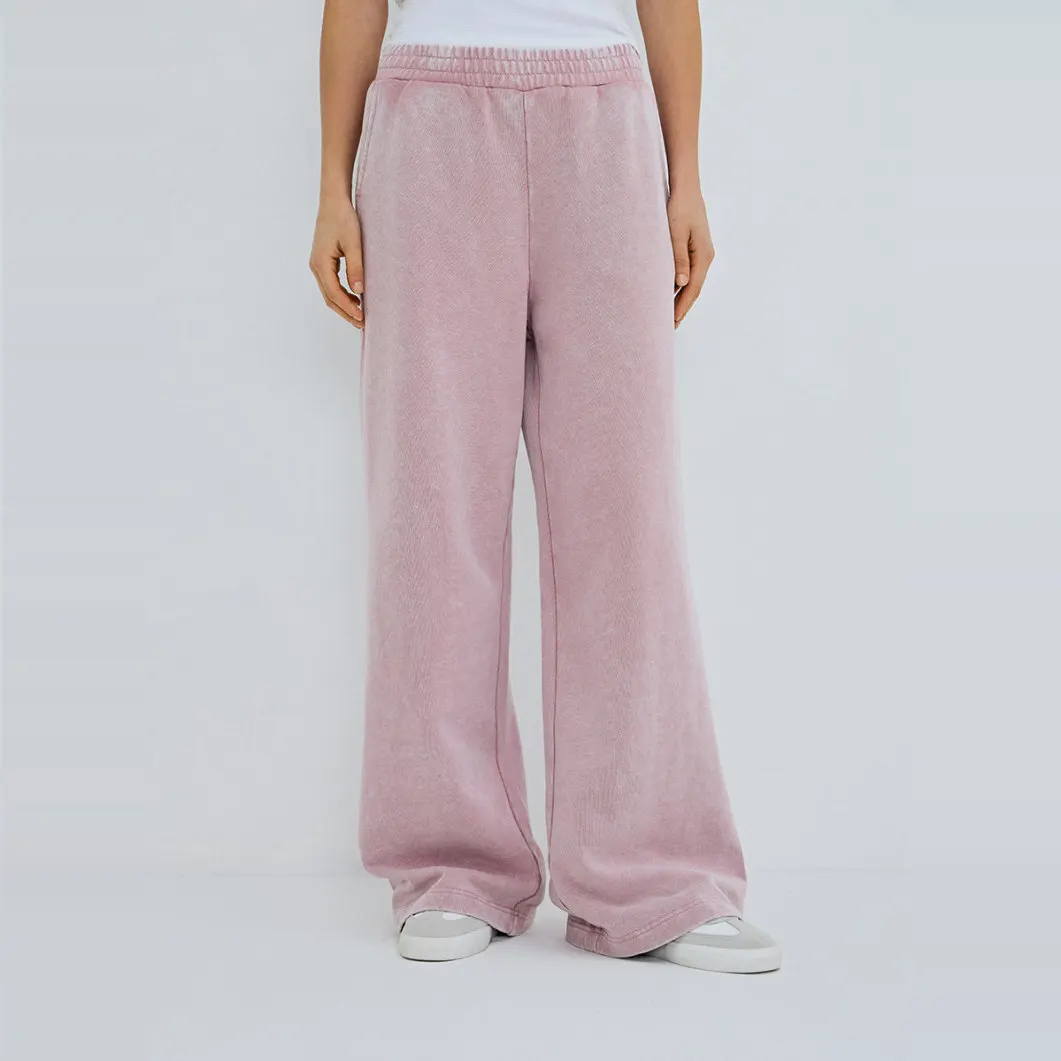 Lose Gerade Bein Bodenlangen Breite Bein Hosen frauen Casual Sport Hosen Outdoor Tragen Reine Baumwolle Fce Dstring