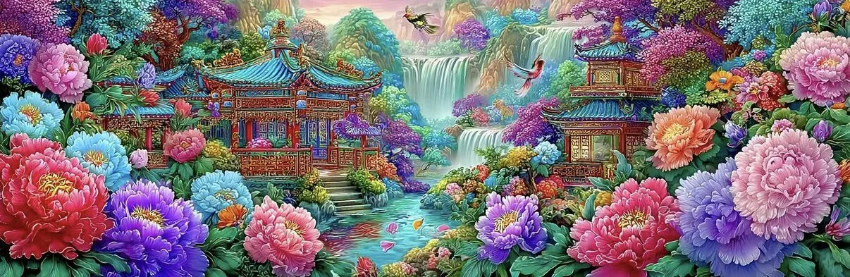 

9CT 11CT Birds Flowers Pre-Printed Cross Stitch DIY Embroidery Set Handicraft Floss Needle Crafts