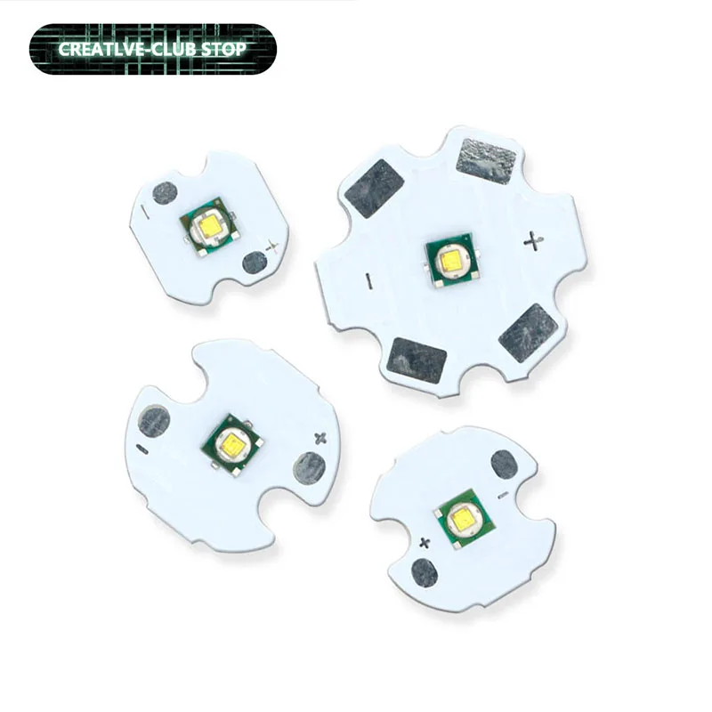 5szt Koraliki do lamp LED XM-L2 XML2 T6 10W Chłodna biel 6500K Dioda emitująca światło LED dużej mocy do latarek na PCB 16mm 20mm