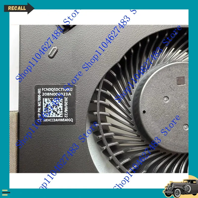 . New For HP EliteDesk 800 G6 Prodesk 400 600 G6 G8 DM CPU Cooling Fan DC12V 1A M17800-001 DFS2009121E0T 0FN8X0000H