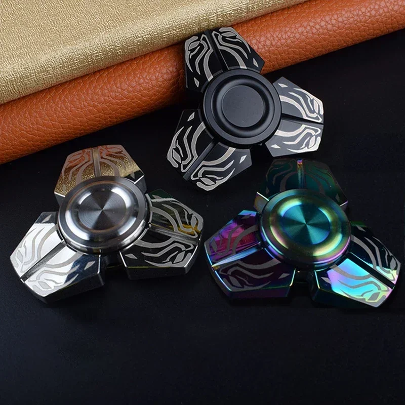 Fidget Spinner Toy for Adults Unique Metal Spirit Fox Design Effective Stress Reliever for Kids Ideal for Office Decompression