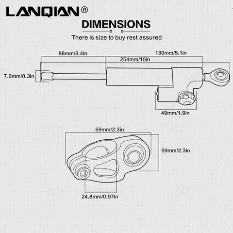 Motorcykeldämpare Styrstabilisator Linjär Säkerhetskontroll För Ducati MONSTER S2R 800 ST4S 821 MONSTER/Mörk/StrRipe 8 best sales Ducati S2R 800 - №6