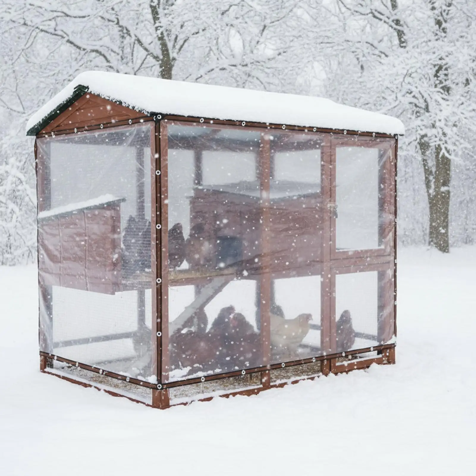 أغطية حظيرة الدجاج لشتاء معزول الظل مقاوم للماء الدفيئة قماش القنب للبستنة الشتاء سقيفة فناء سقف خيمة الغرفة الخارجية