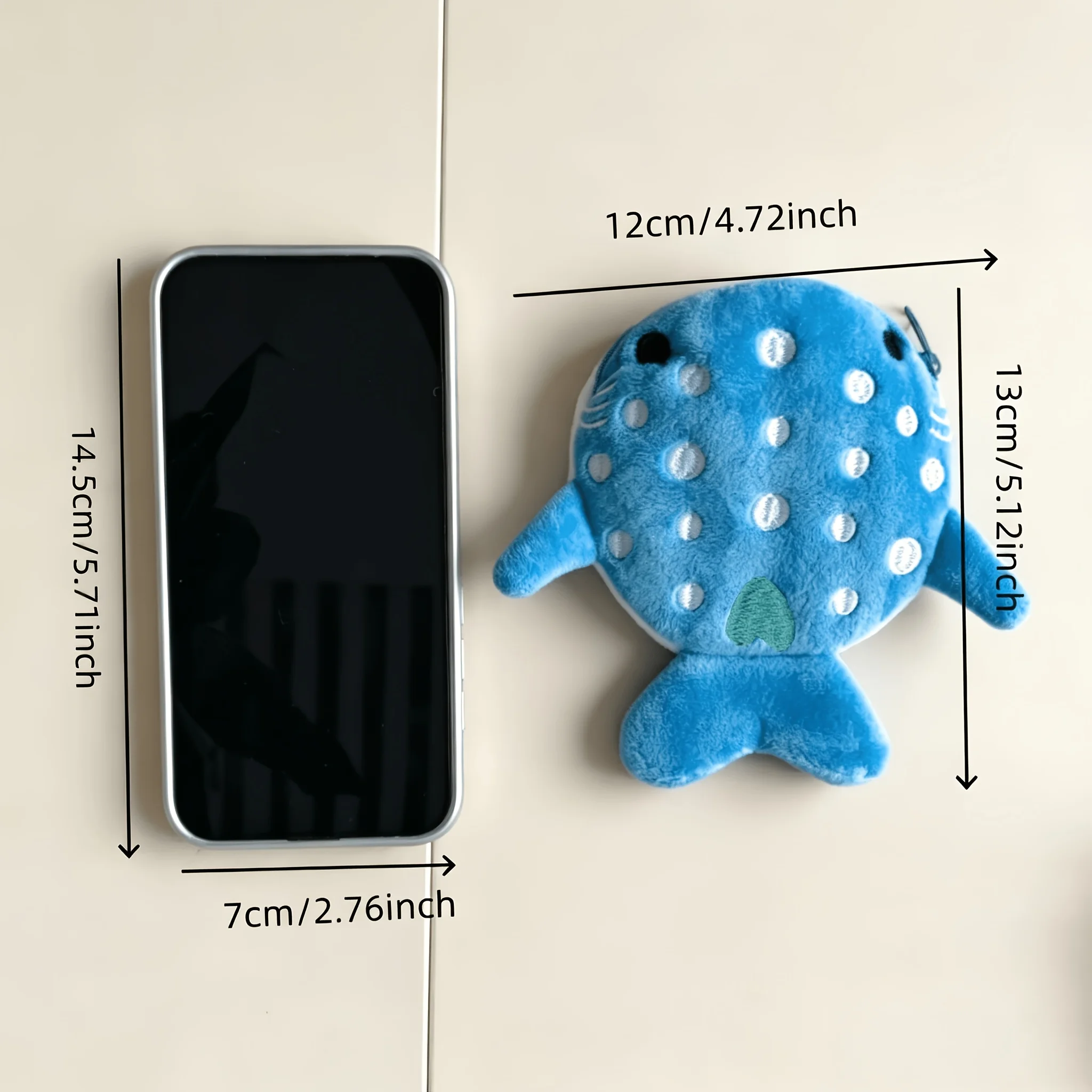Random 3pcs Soft Cute Shark Coin Purses, Skin-Friendly Zipper Small Bag, Coin Earphone Key Storage Pouch/Bag